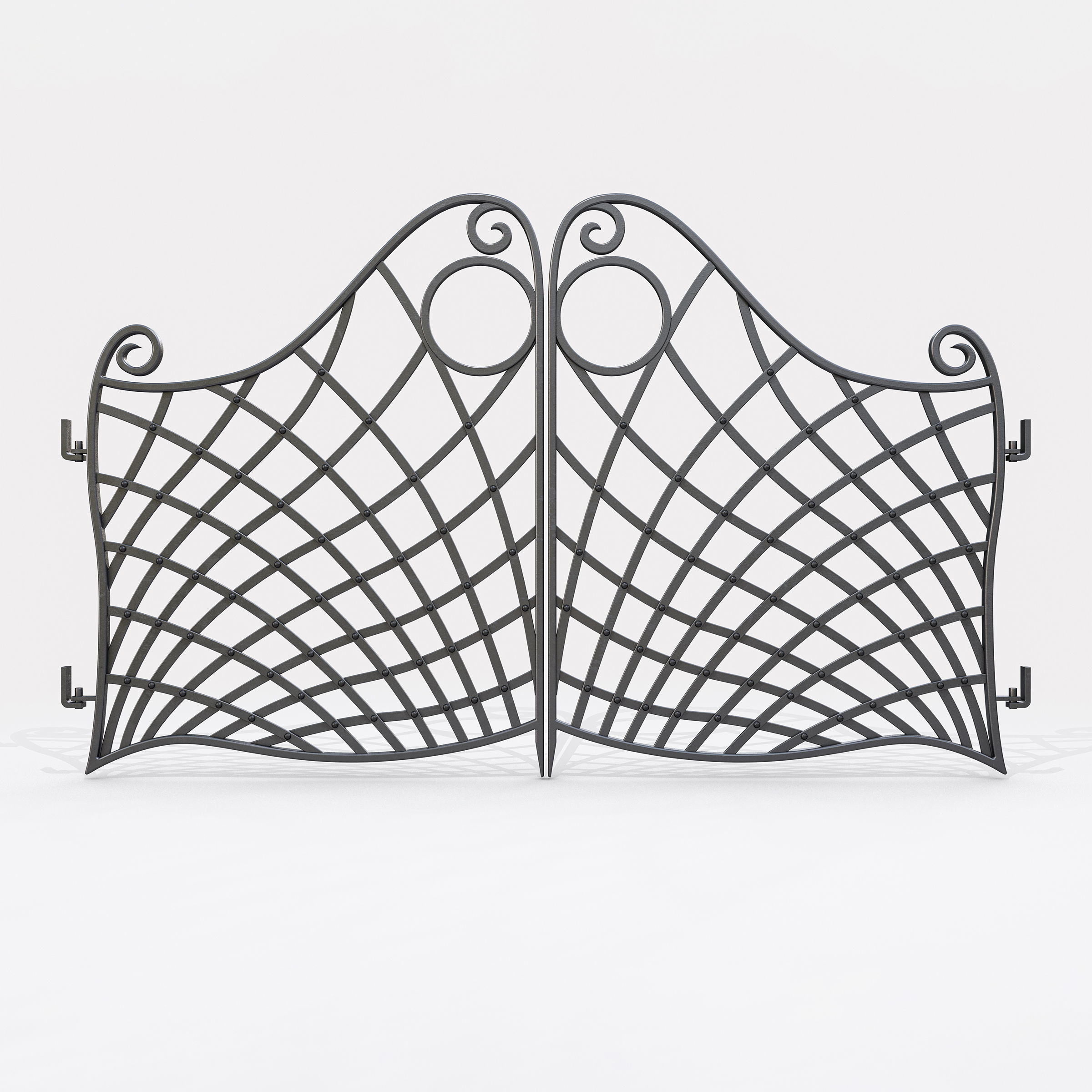 Ornate Decorative Gate 3D model_8