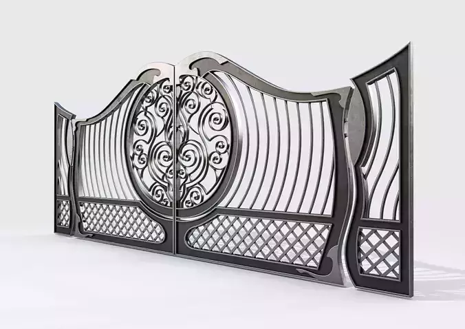 Ornate Decorative Gate 3D model