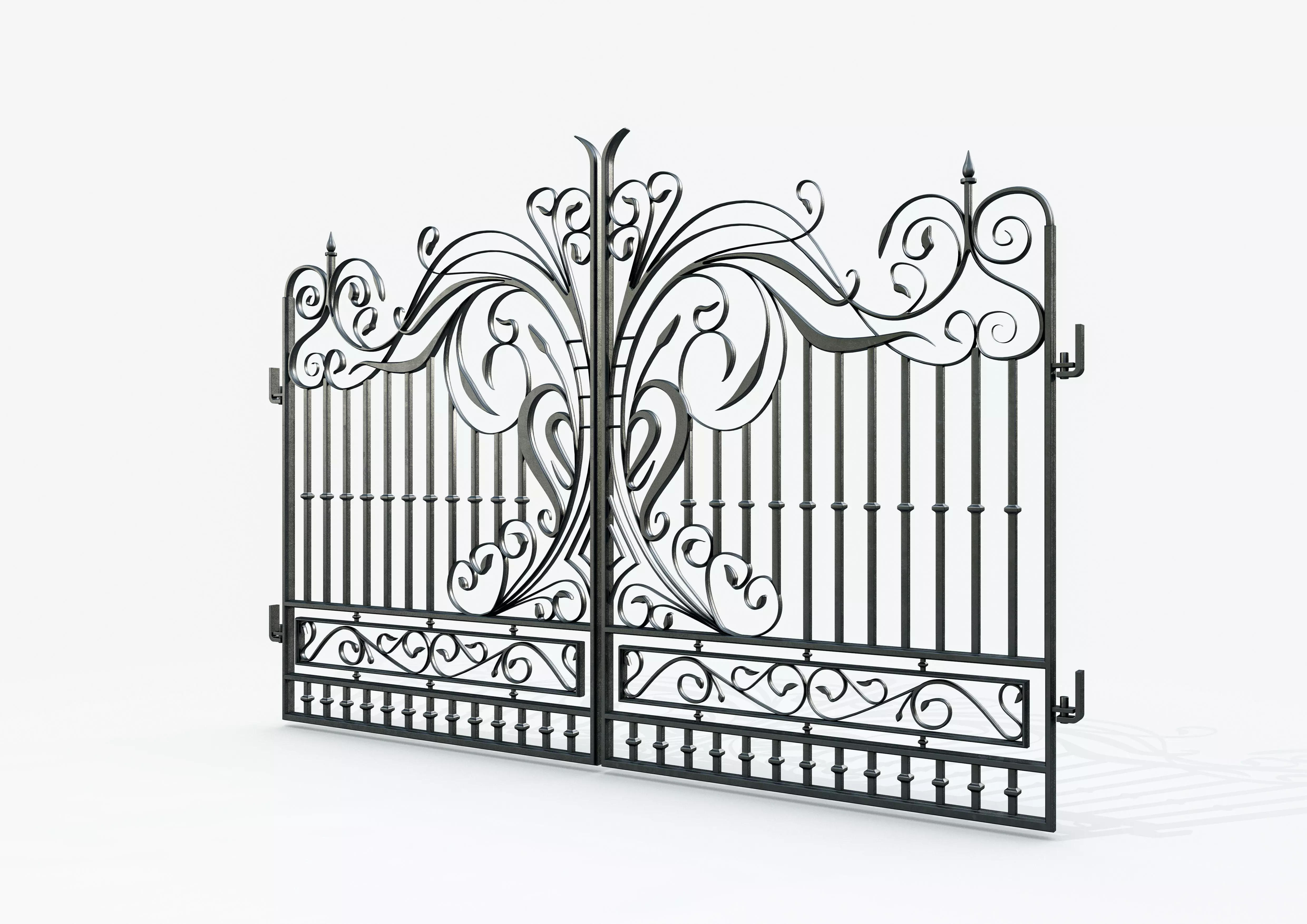 Ornate Decorative Gate 3D model_0
