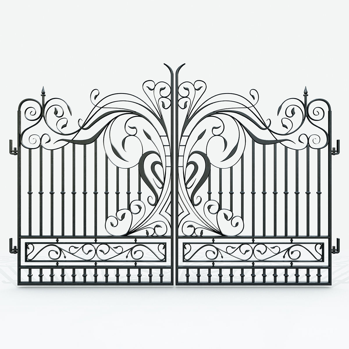 Ornate Decorative Gate 3D model_5