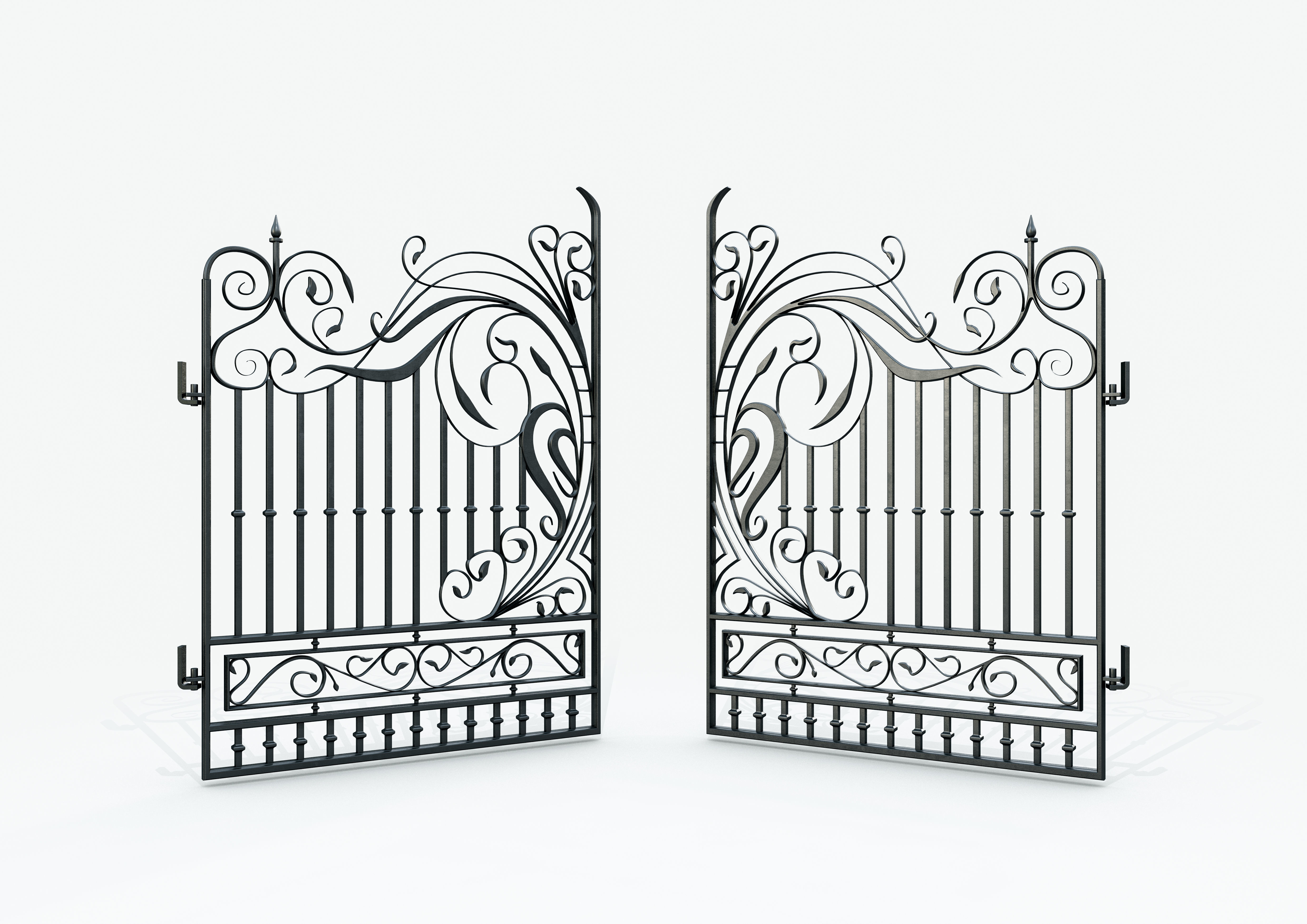 Ornate Decorative Gate 3D model_4