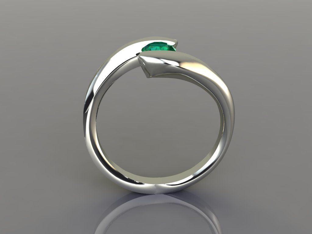 Ring 3D Print 3D print model 3D print model gold with topaz s... 3D print model_3