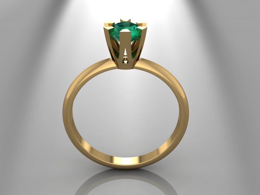 Ring 3D Print 3D print model 3D print model gold engagement w... 3D print model_1