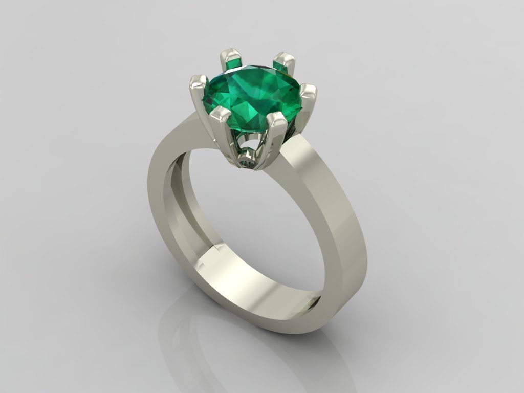 Ring 3D Print 3D print model 3D print model gold with topaz s... 3D print model_2