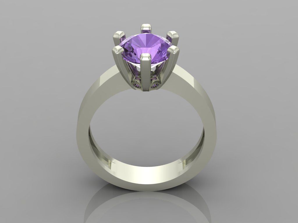 Ring 3D Print 3D print model 3D print model gold with topaz s... 3D print model_3
