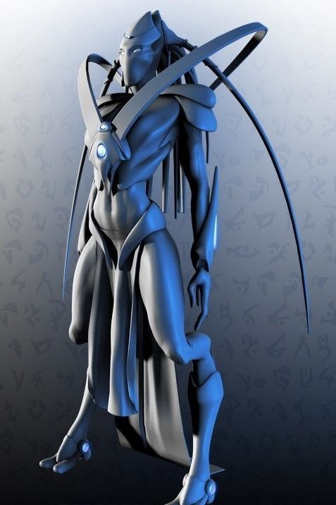 Chess set as protoss inspired from StarCraft 3D print model_3