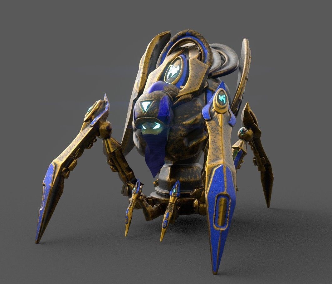 Chess set as protoss inspired from StarCraft 3D print model_2
