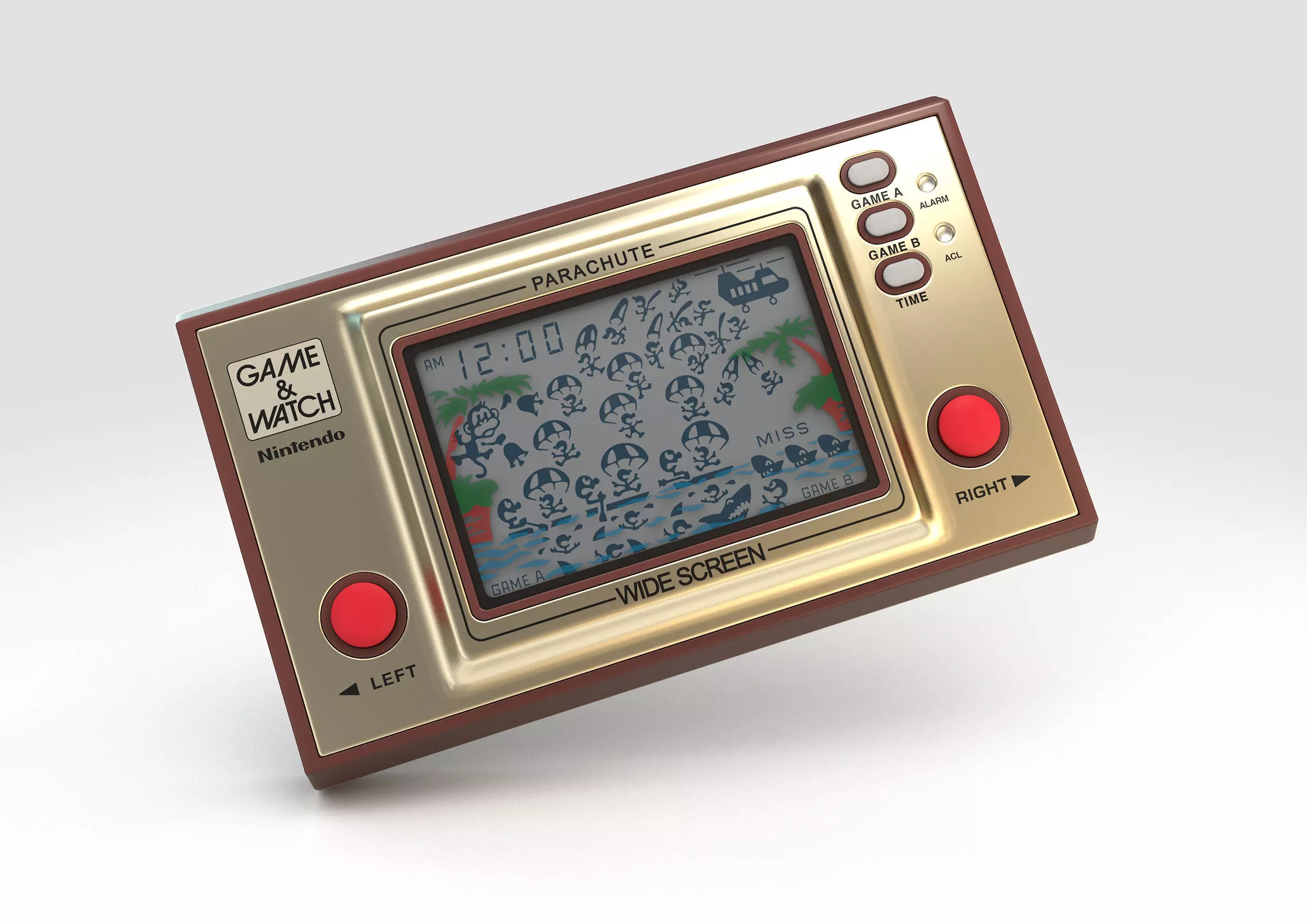 Nintendo Game  Watch Parachute 3D model_0