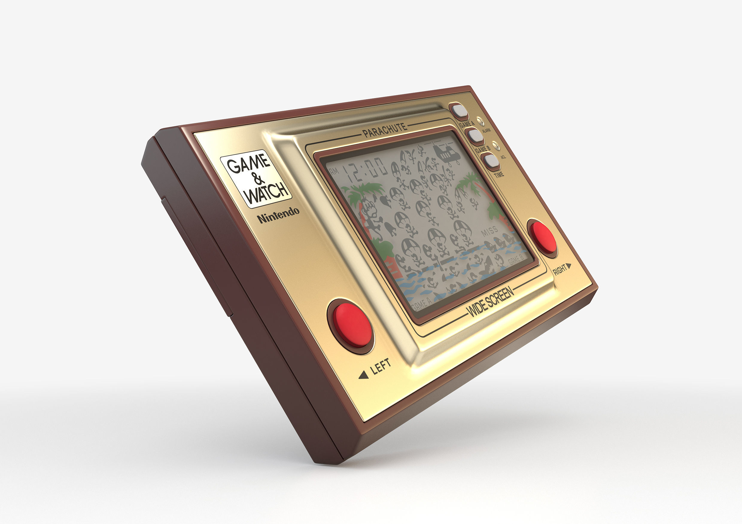Nintendo Game  Watch Parachute 3D model_1