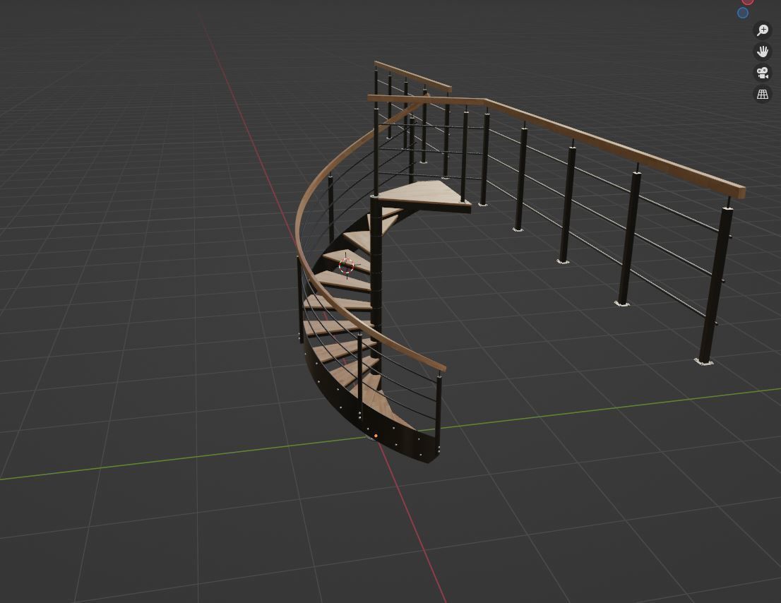 Spiral stairs 3D model_17