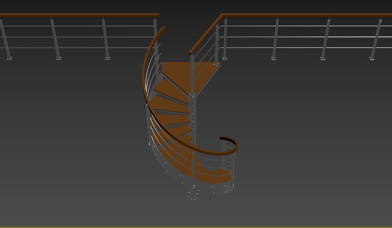 Spiral stairs 3D model_18