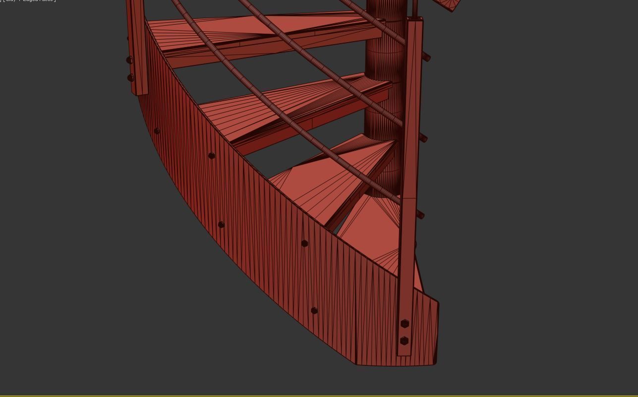 Spiral stairs 3D model_28