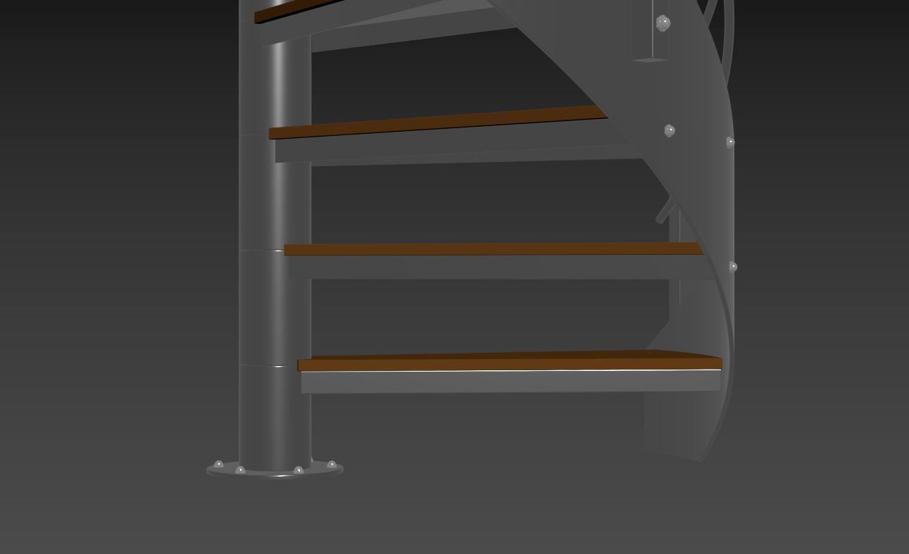 Spiral stairs 3D model_20