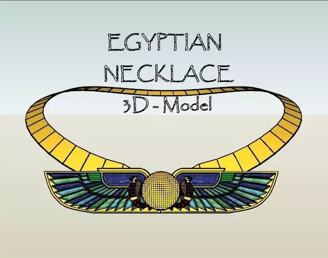 EGYPTIAN NECKLACE 3D model_0