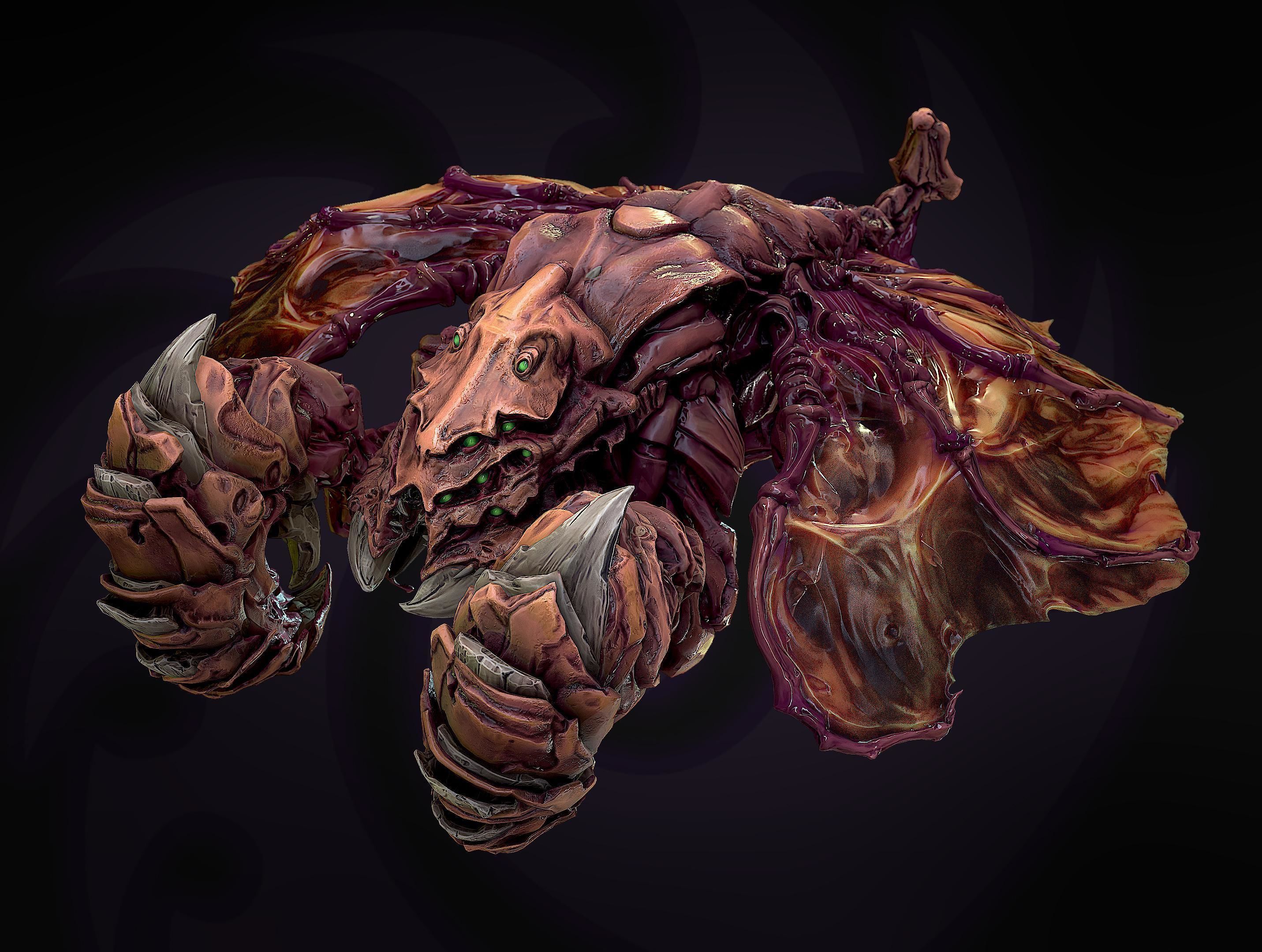 zerg chess set   3D print model_2