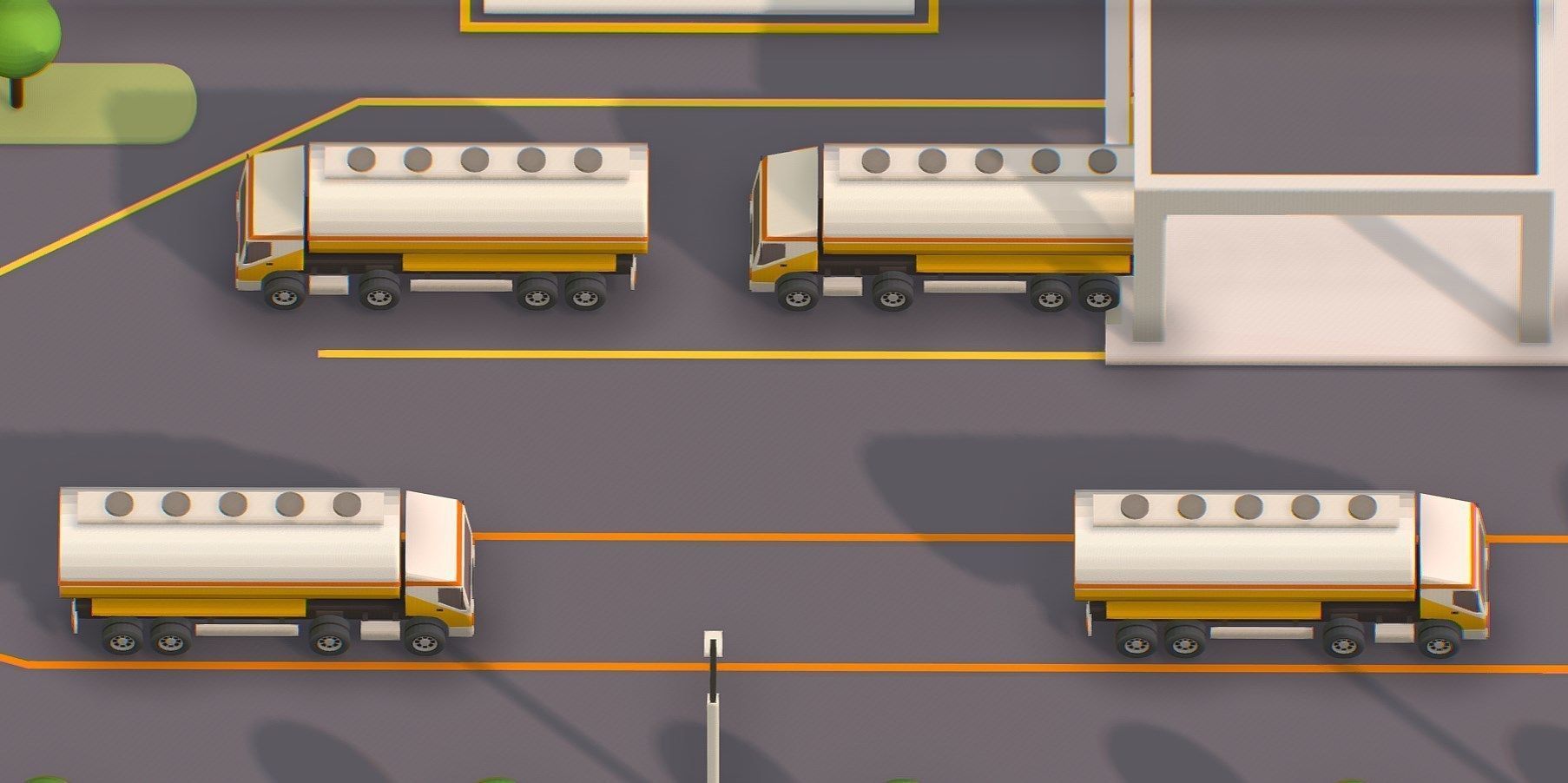 Isometric Oil Processing Plant Complex Crude Low-poly 3D model_2