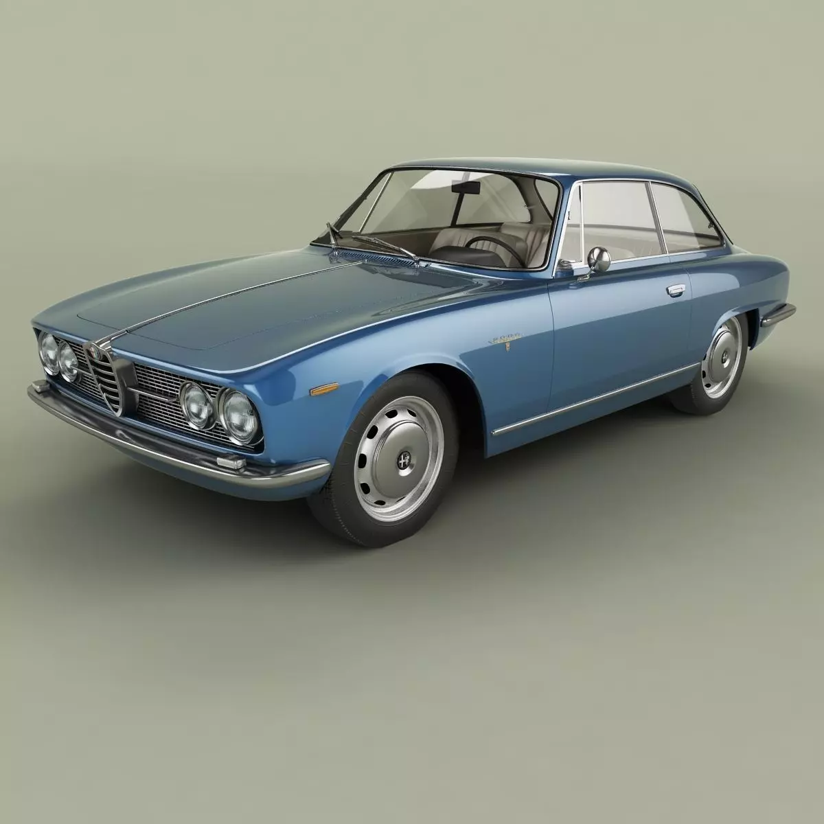 Alfa Romeo 2000 Sprint Coupe 3D model_0