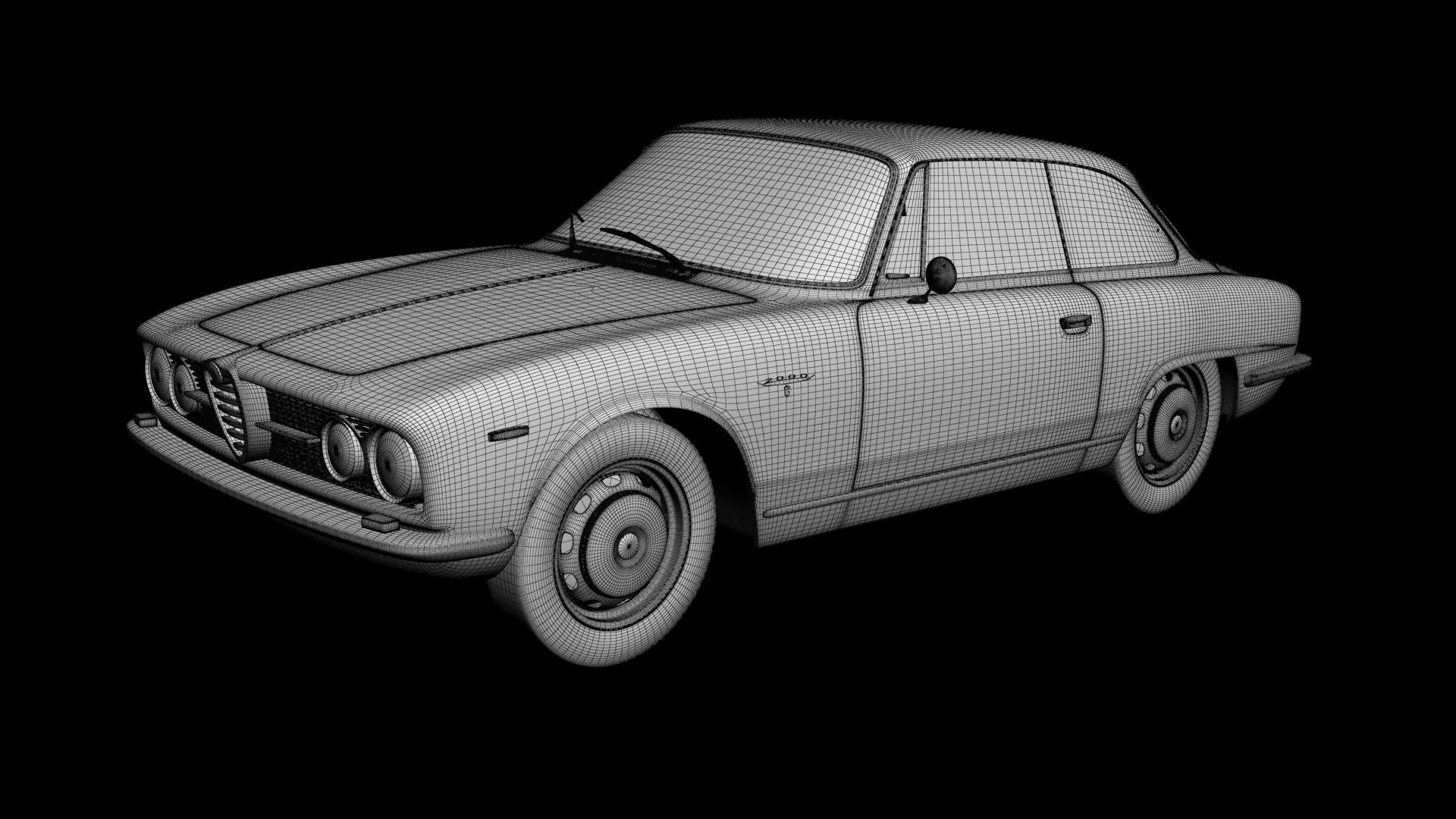 Alfa Romeo 2000 Sprint Coupe 3D model_14