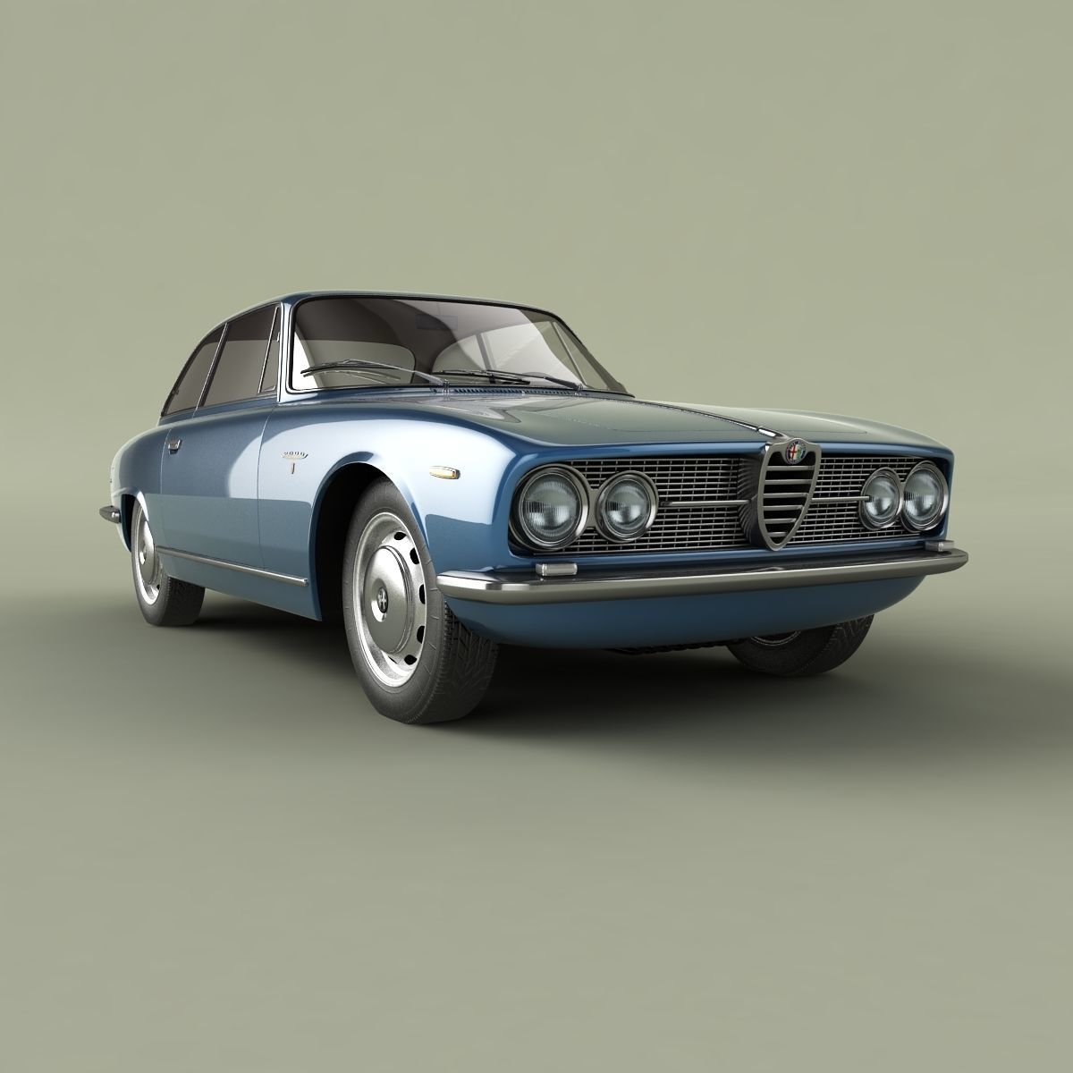 Alfa Romeo 2000 Sprint Coupe 3D model_9