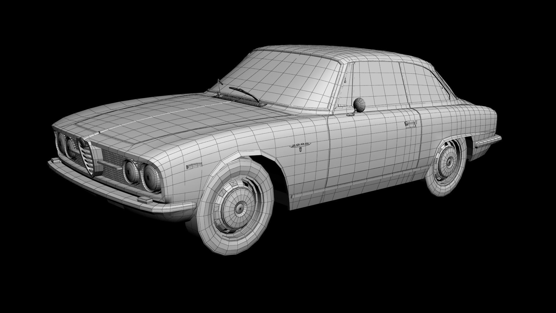 Alfa Romeo 2000 Sprint Coupe 3D model_13