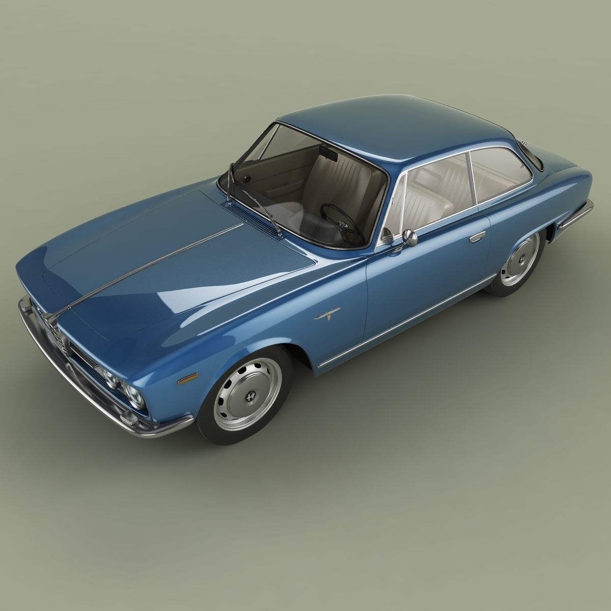 Alfa Romeo 2000 Sprint Coupe 3D model_5