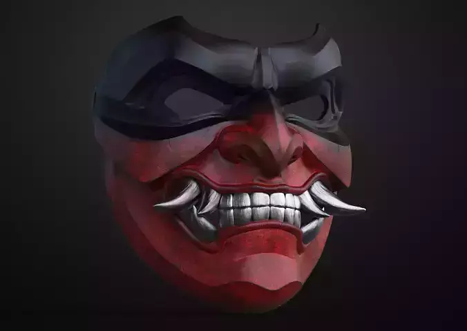 Menpo Samurai Mask 3D print model