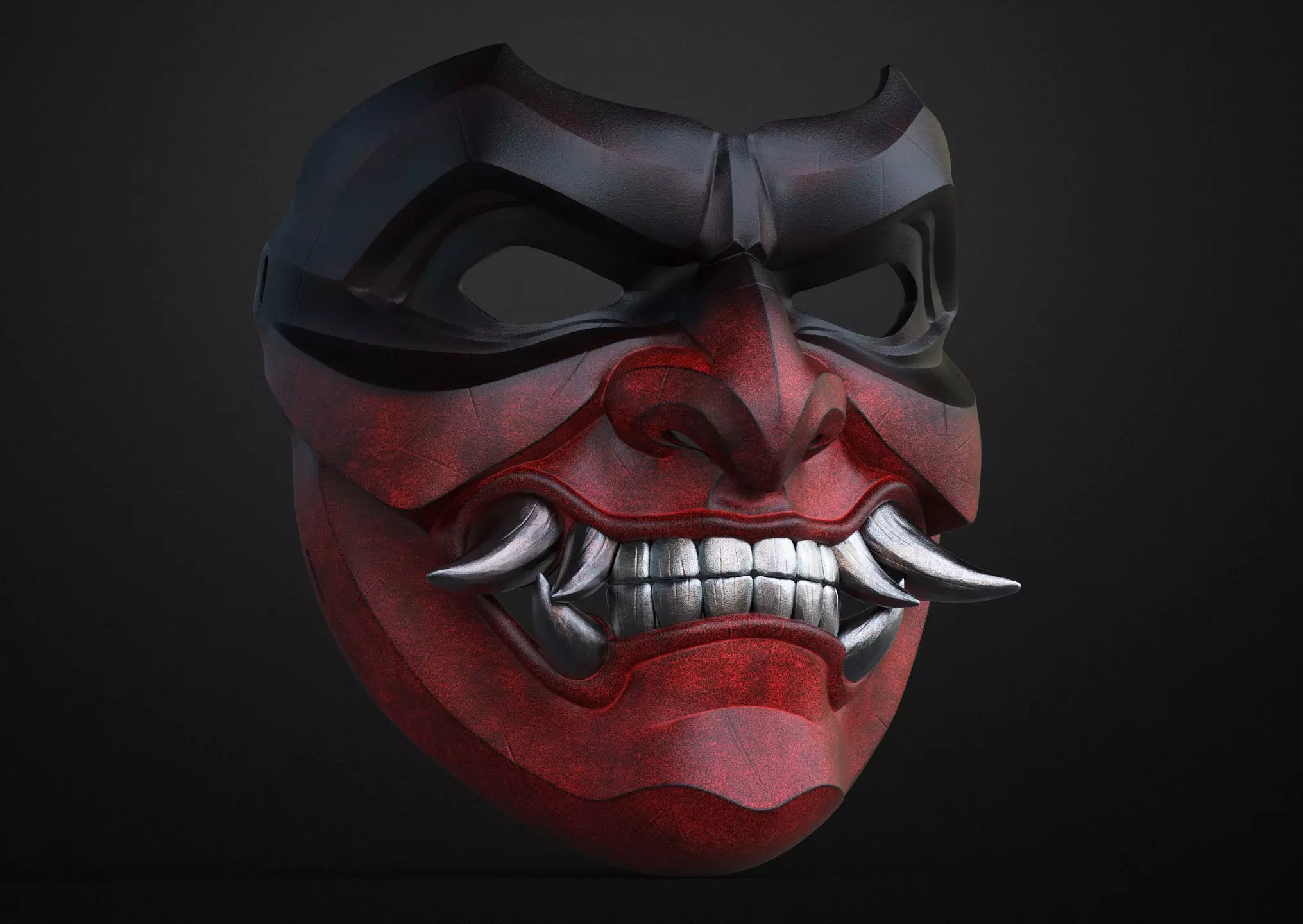 Menpo Samurai Mask 3D print model