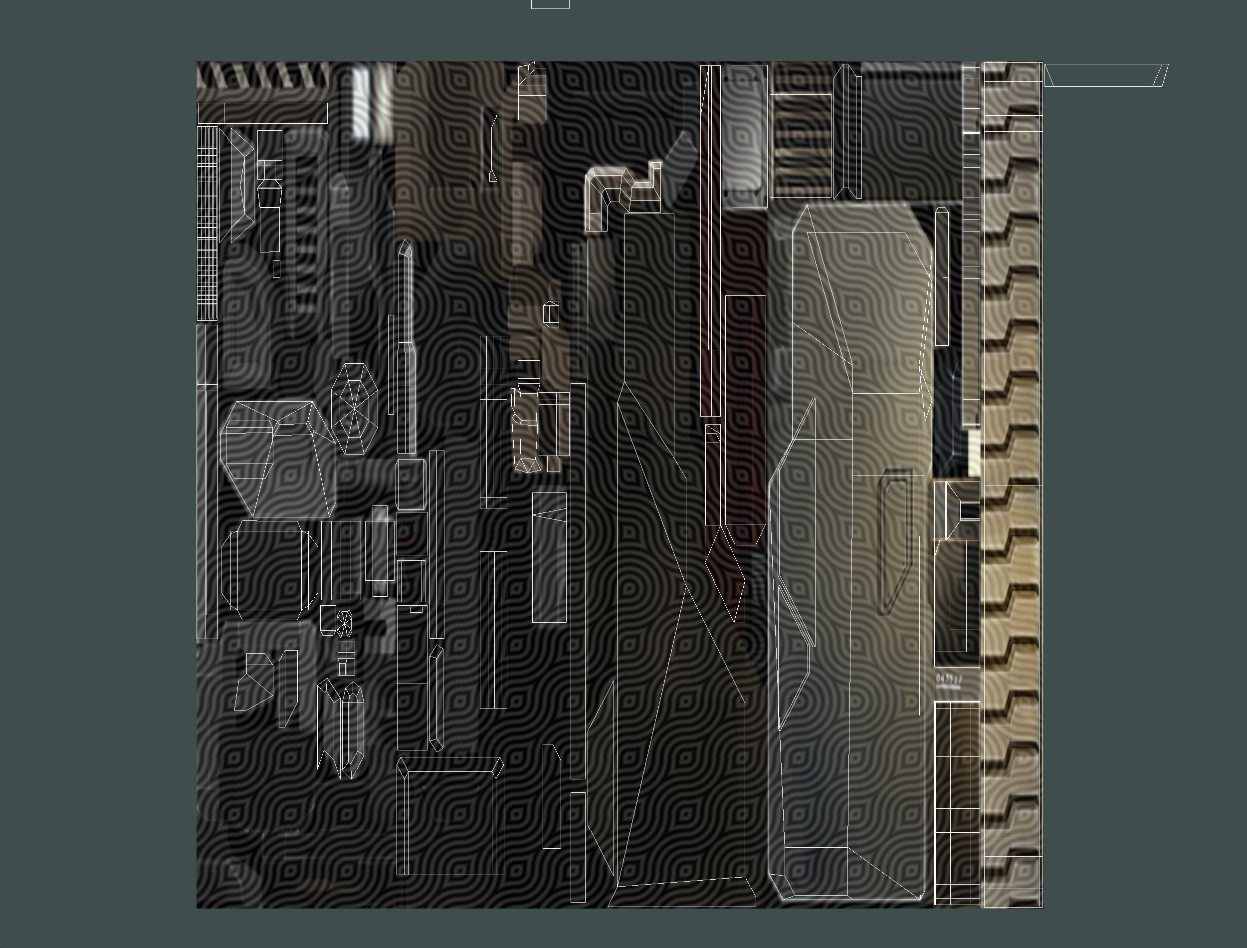 isometrical Mechanical Robot Assembly Conveyor 1 Low-poly 3D model_21