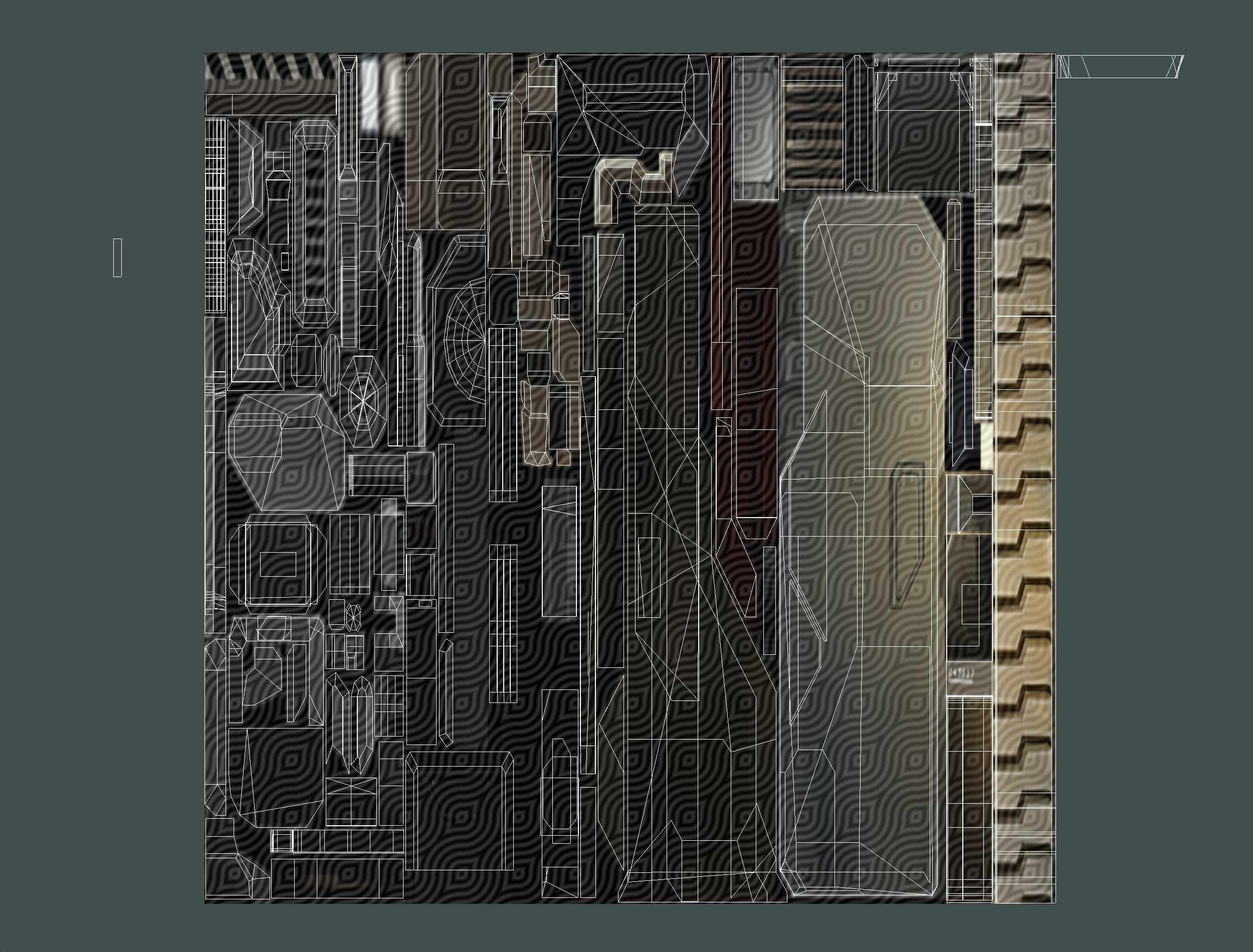 isometrical Mechanical Robot Assembly Conveyor ALL Low-poly 3D model_27