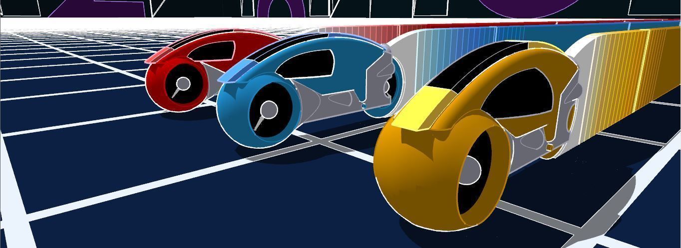 TRON GAMES GRID LIGHTCYCLES 3D model_3