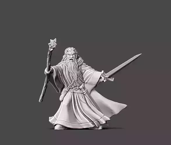 Wizard - 35mm scale 3D print model