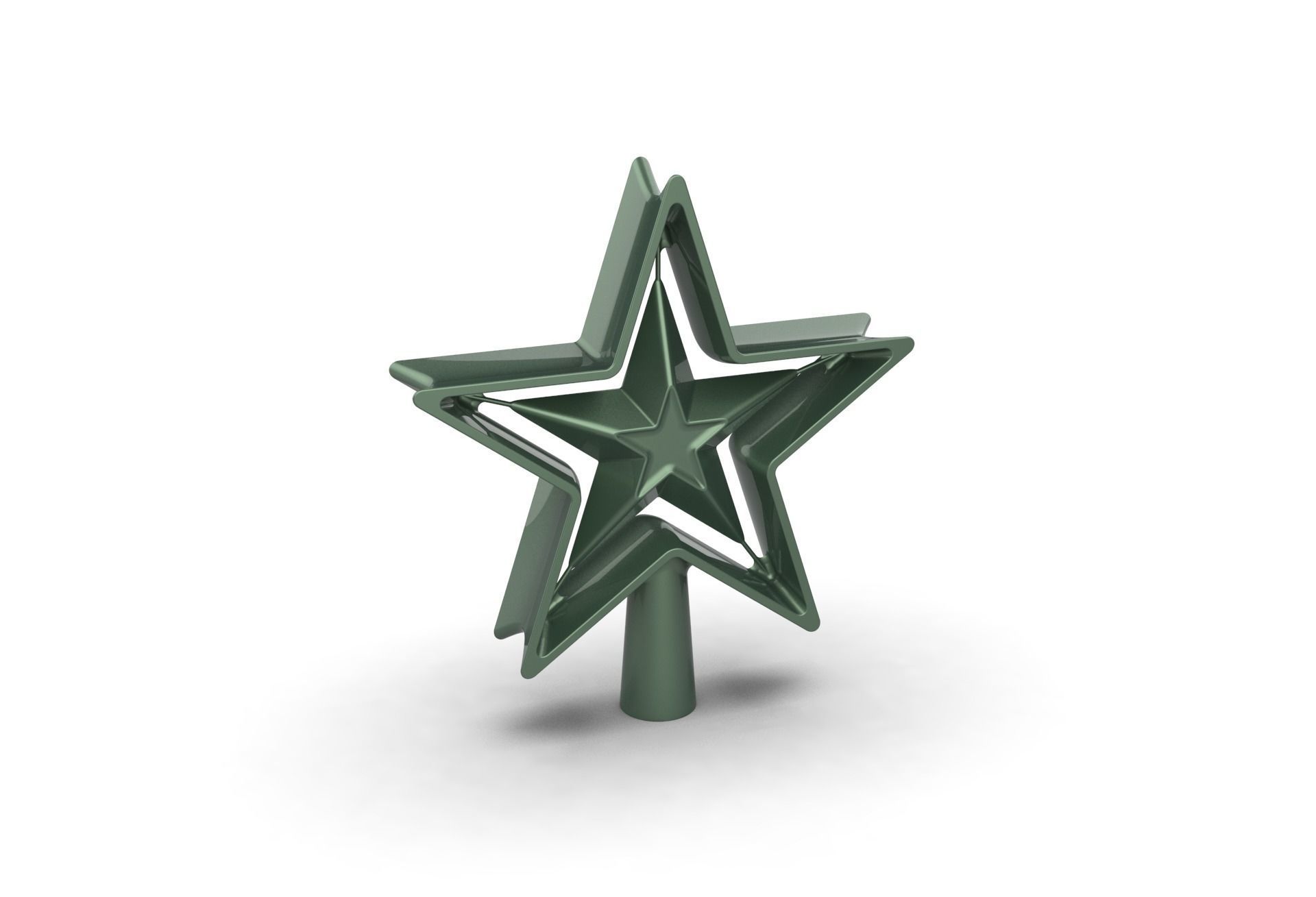Christmas Xmas Tree Star Decoration 3D print model_28