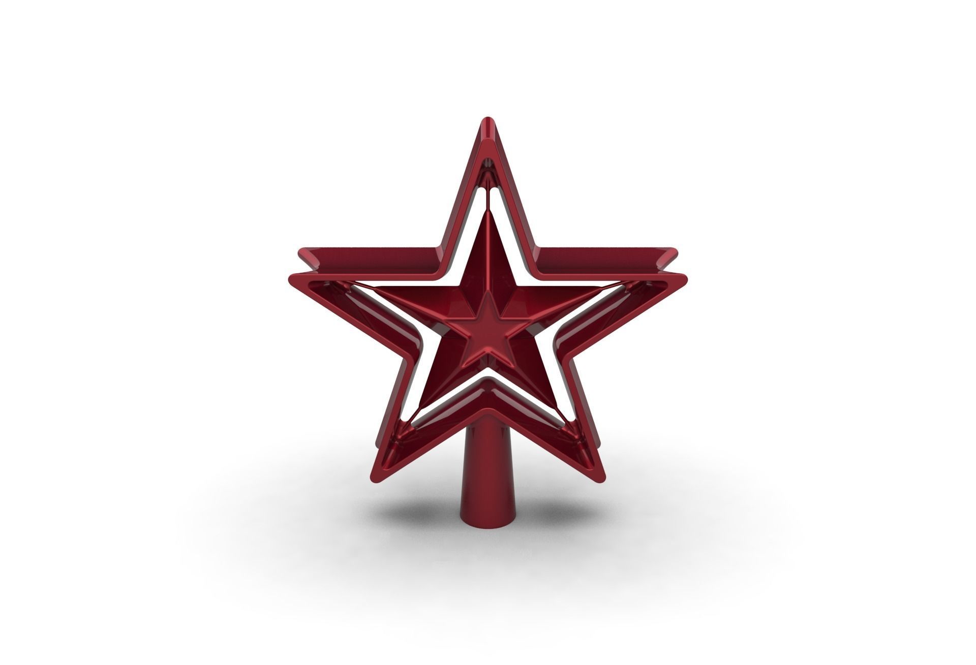 Christmas Xmas Tree Star Decoration 3D print model_25