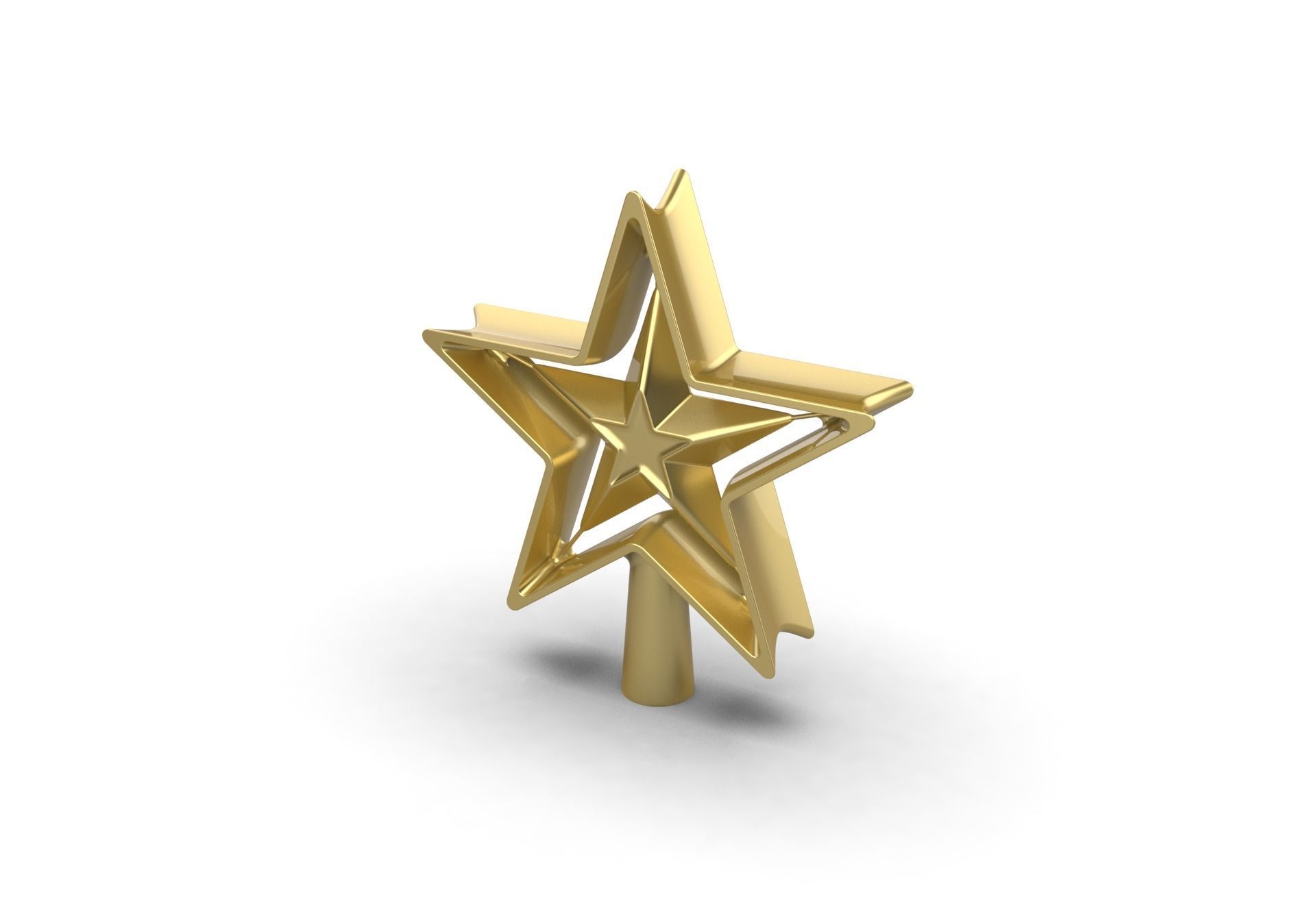 Christmas Xmas Tree Star Decoration 3D print model_4