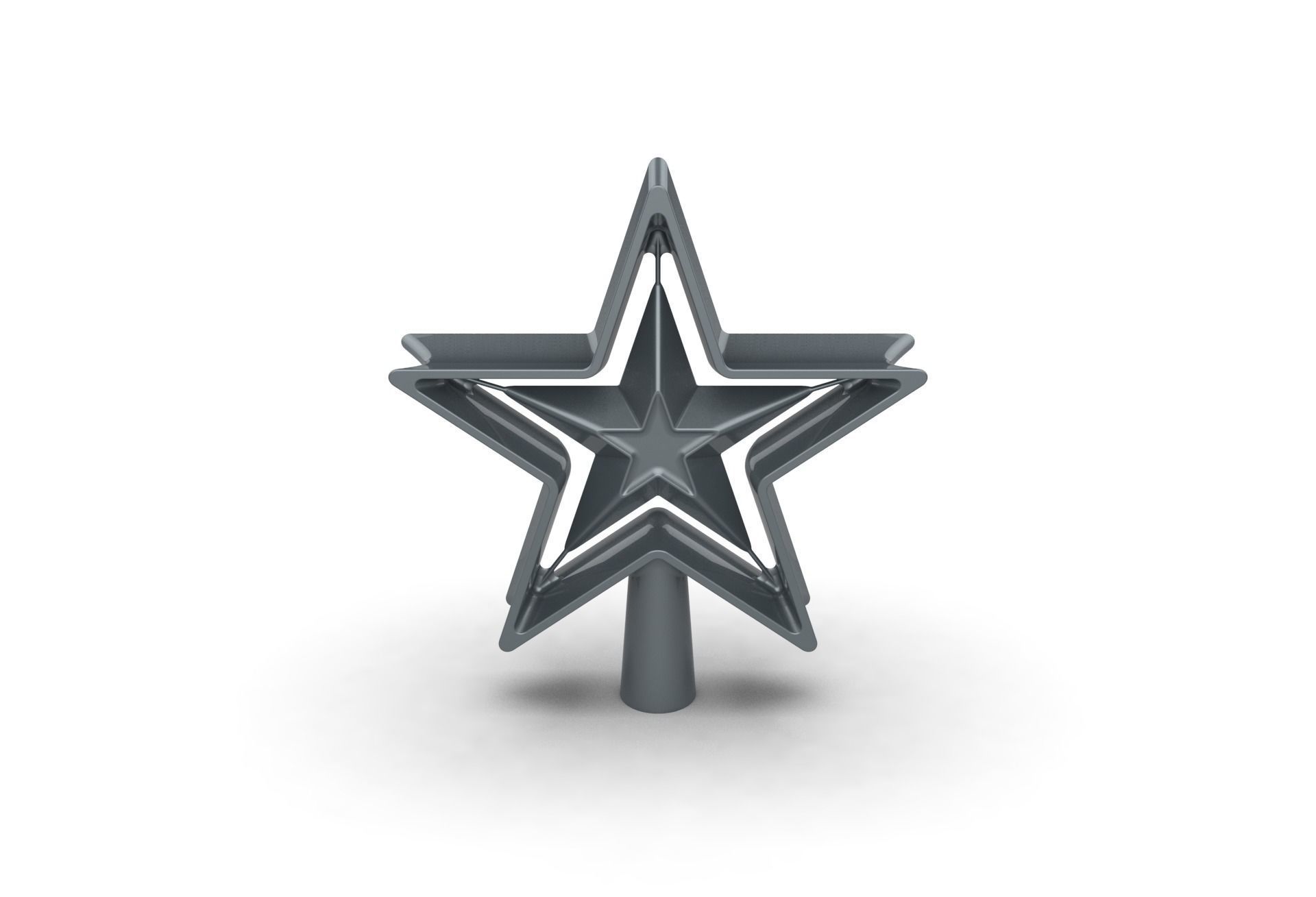 Christmas Xmas Tree Star Decoration 3D print model_26