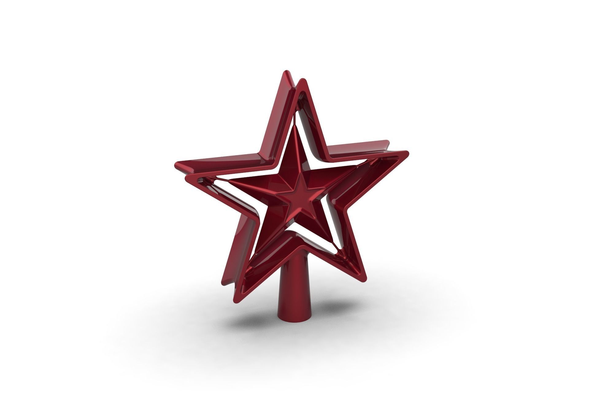 Christmas Xmas Tree Star Decoration 3D print model_29