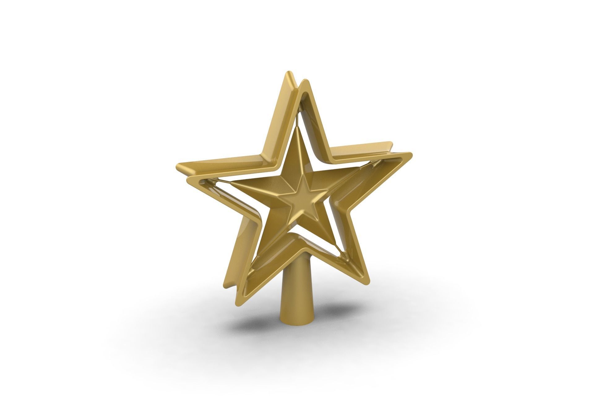 Christmas Xmas Tree Star Decoration 3D print model_32
