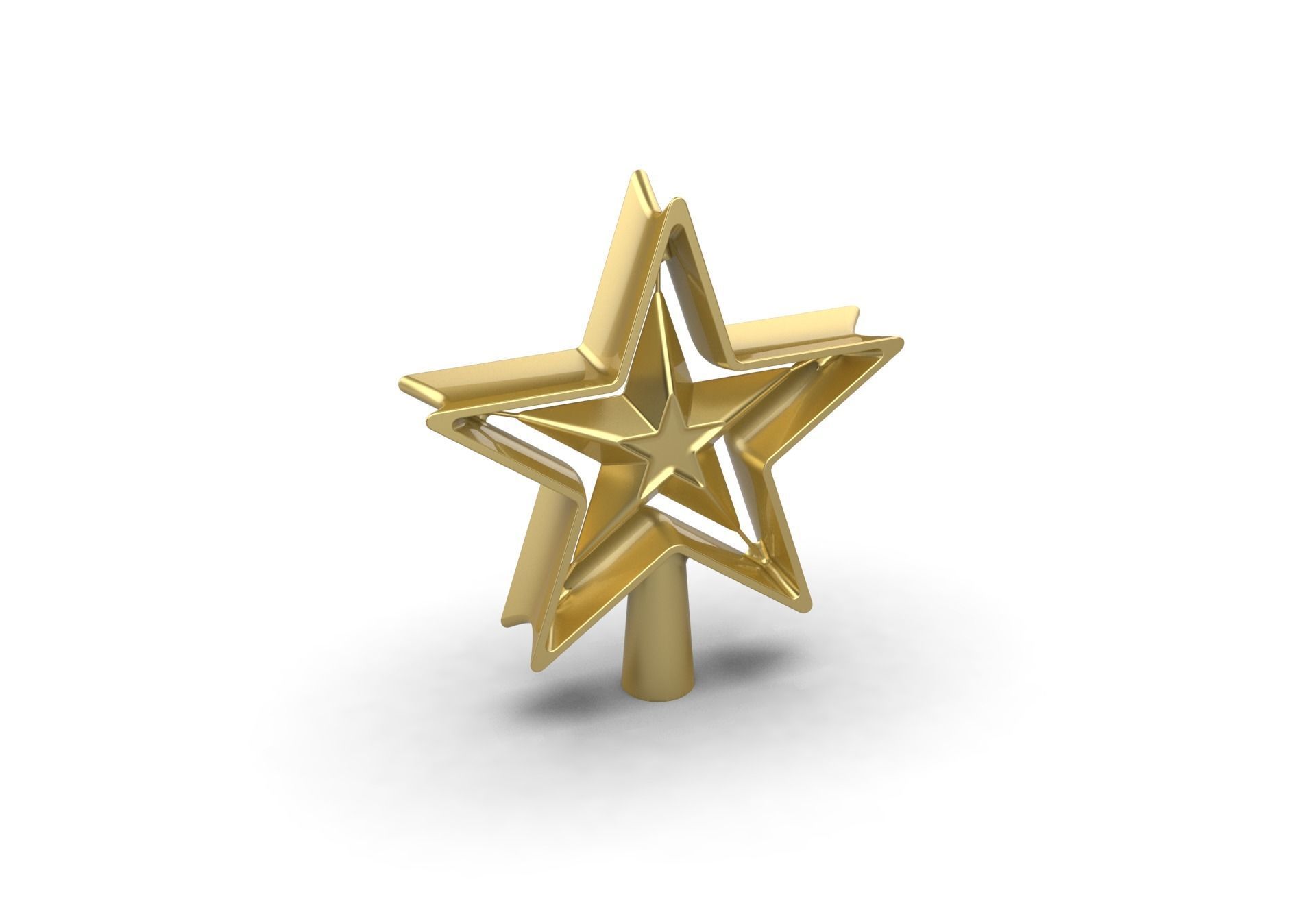 Christmas Xmas Tree Star Decoration 3D print model_15