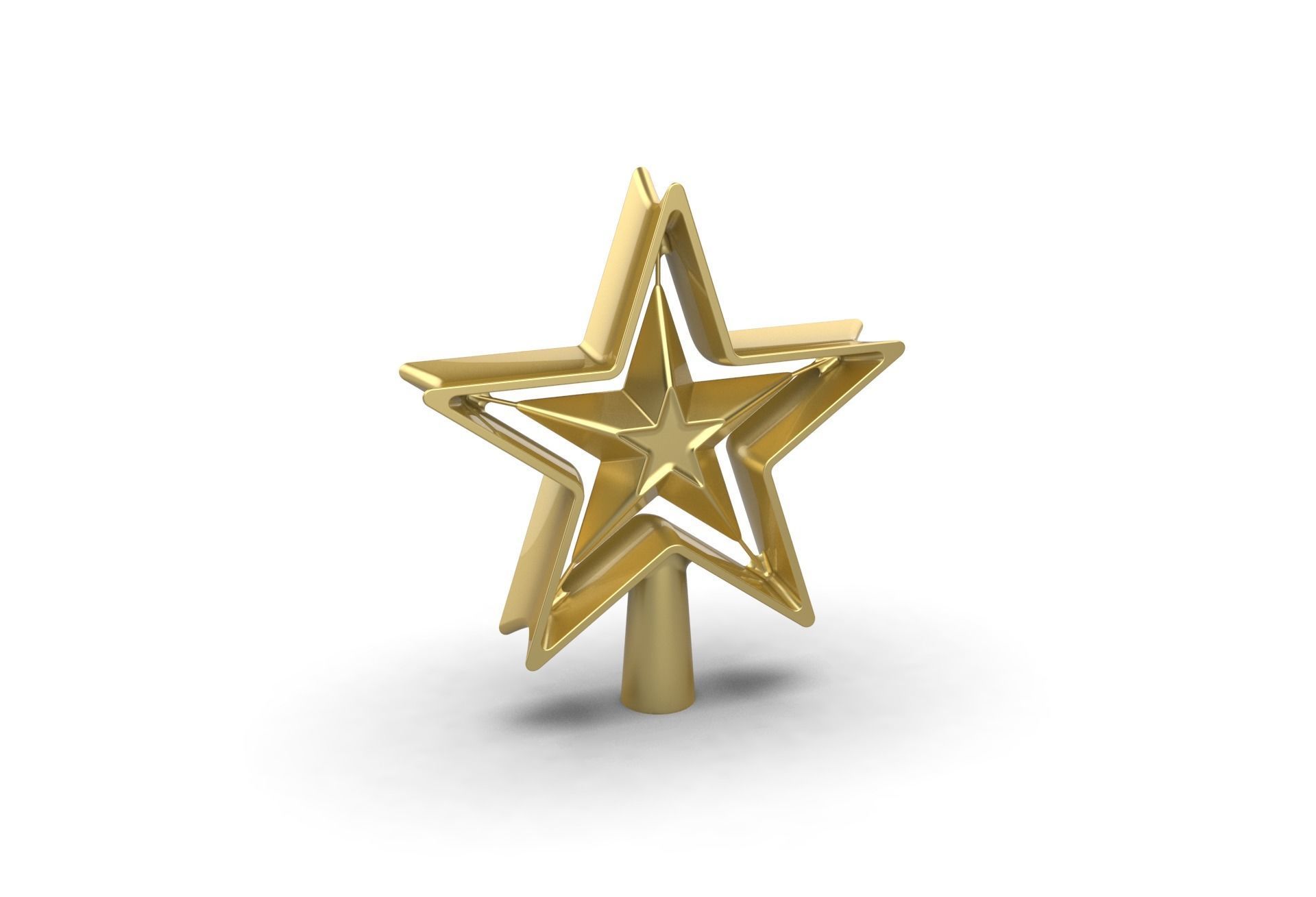 Christmas Xmas Tree Star Decoration 3D print model_2