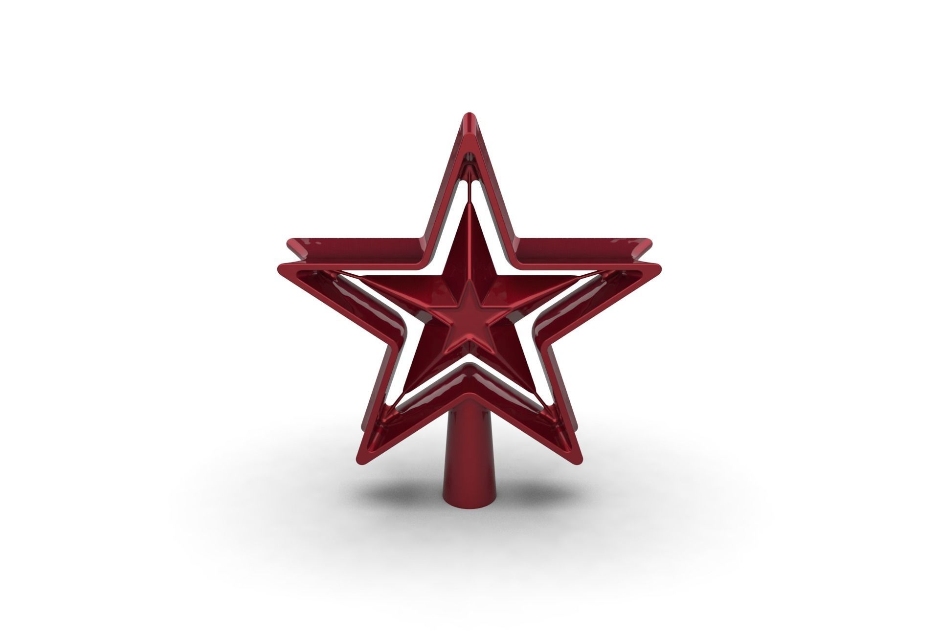 Christmas Xmas Tree Star Decoration 3D print model_24