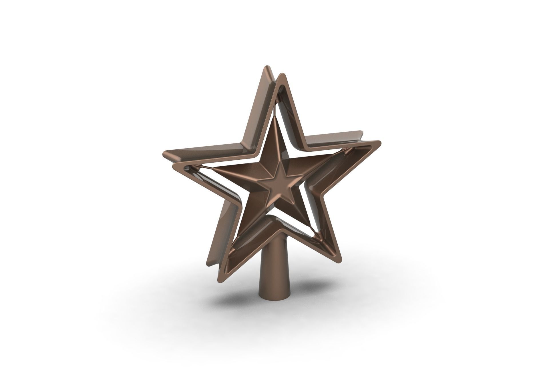 Christmas Xmas Tree Star Decoration 3D print model_33