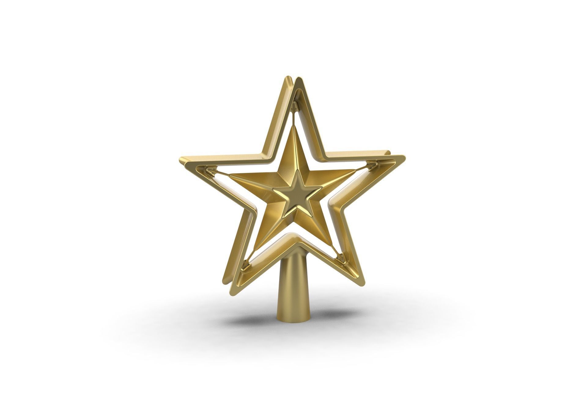 Christmas Xmas Tree Star Decoration 3D print model_9