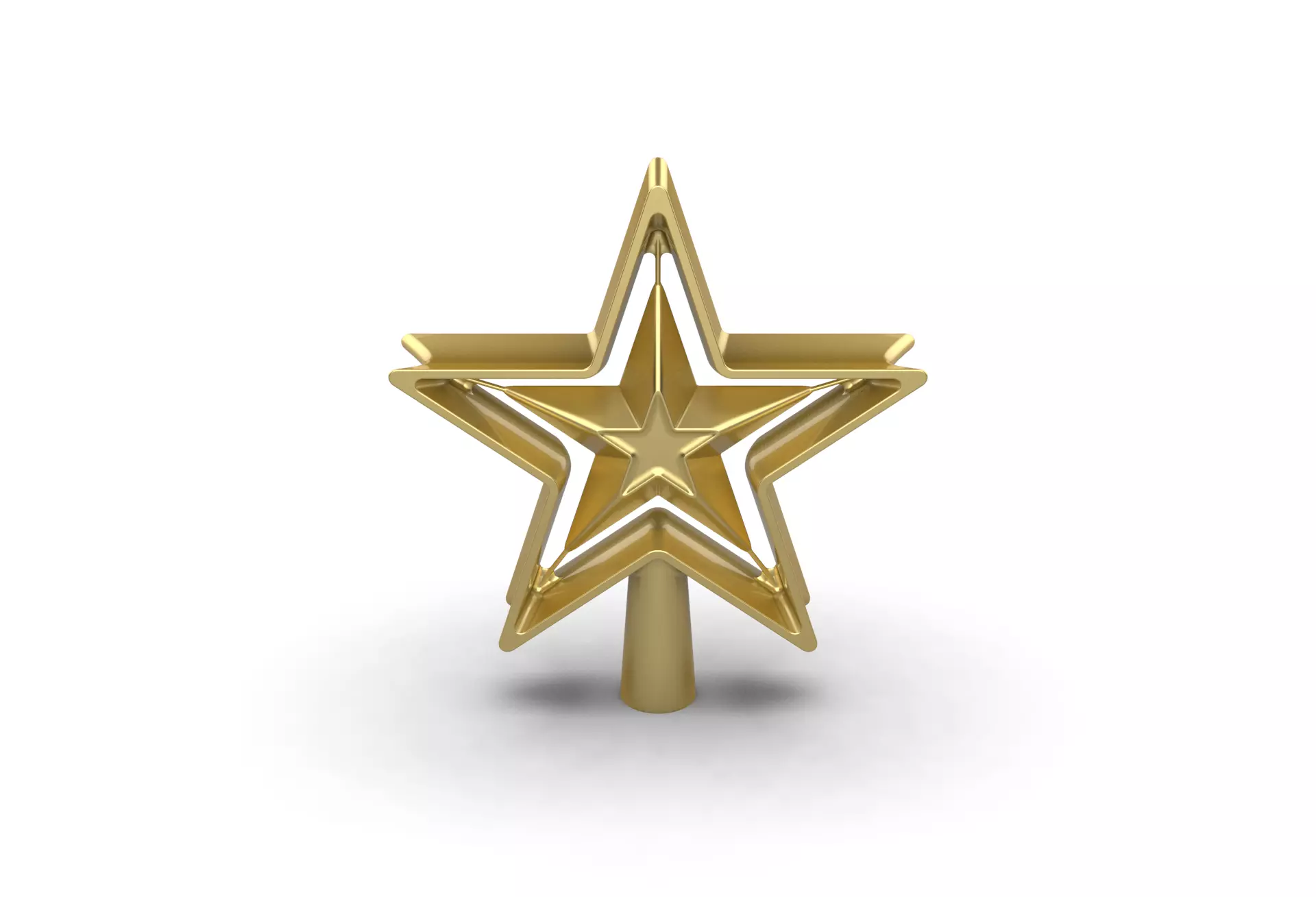 Christmas Xmas Tree Star Decoration 3D print model_0