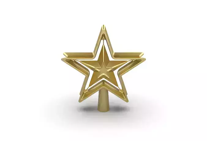 Christmas Xmas Tree Star Decoration 3D print model