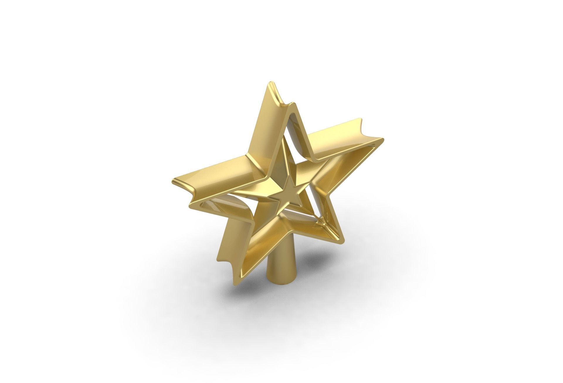 Christmas Xmas Tree Star Decoration 3D print model_16