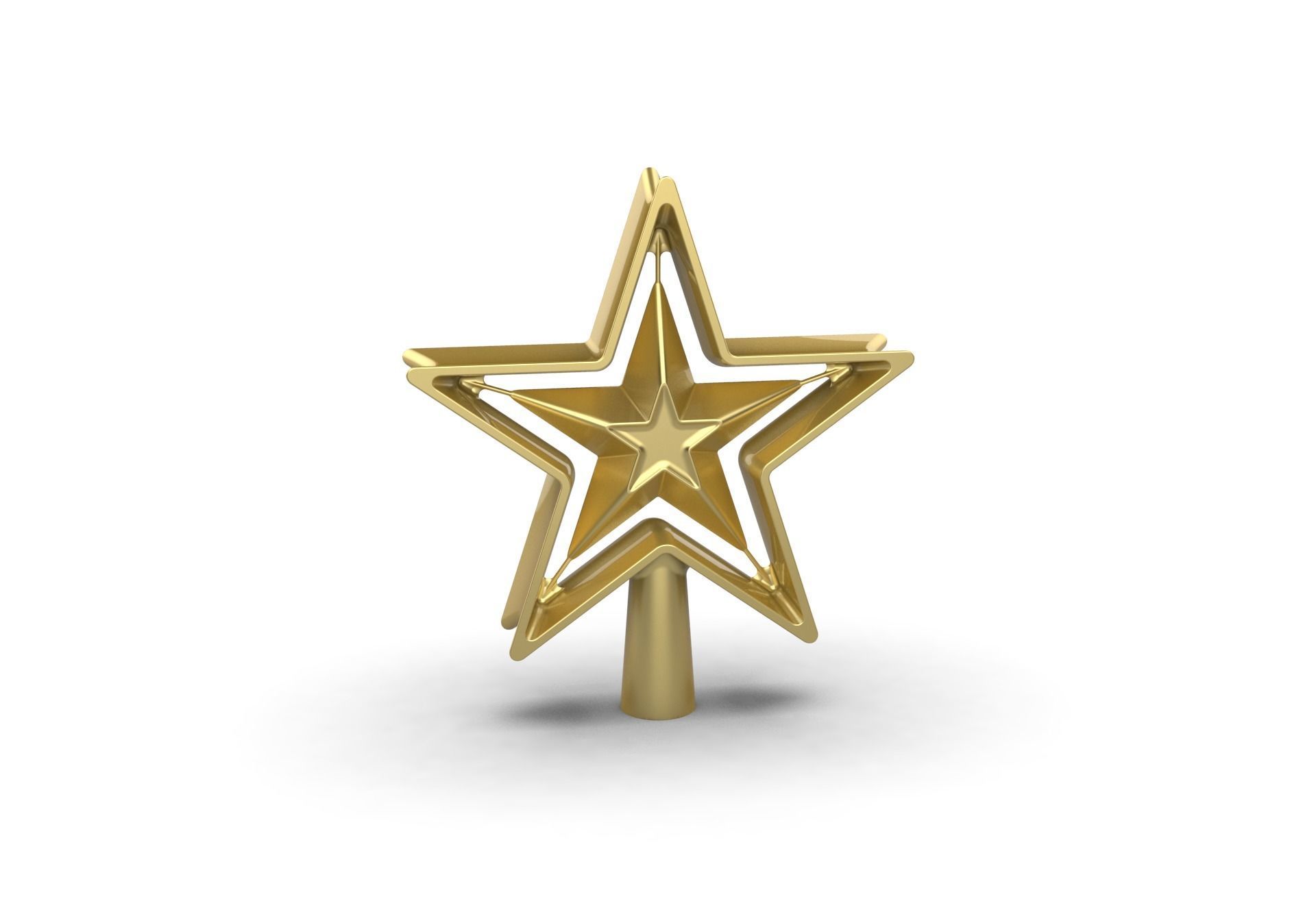 Christmas Xmas Tree Star Decoration 3D print model_1
