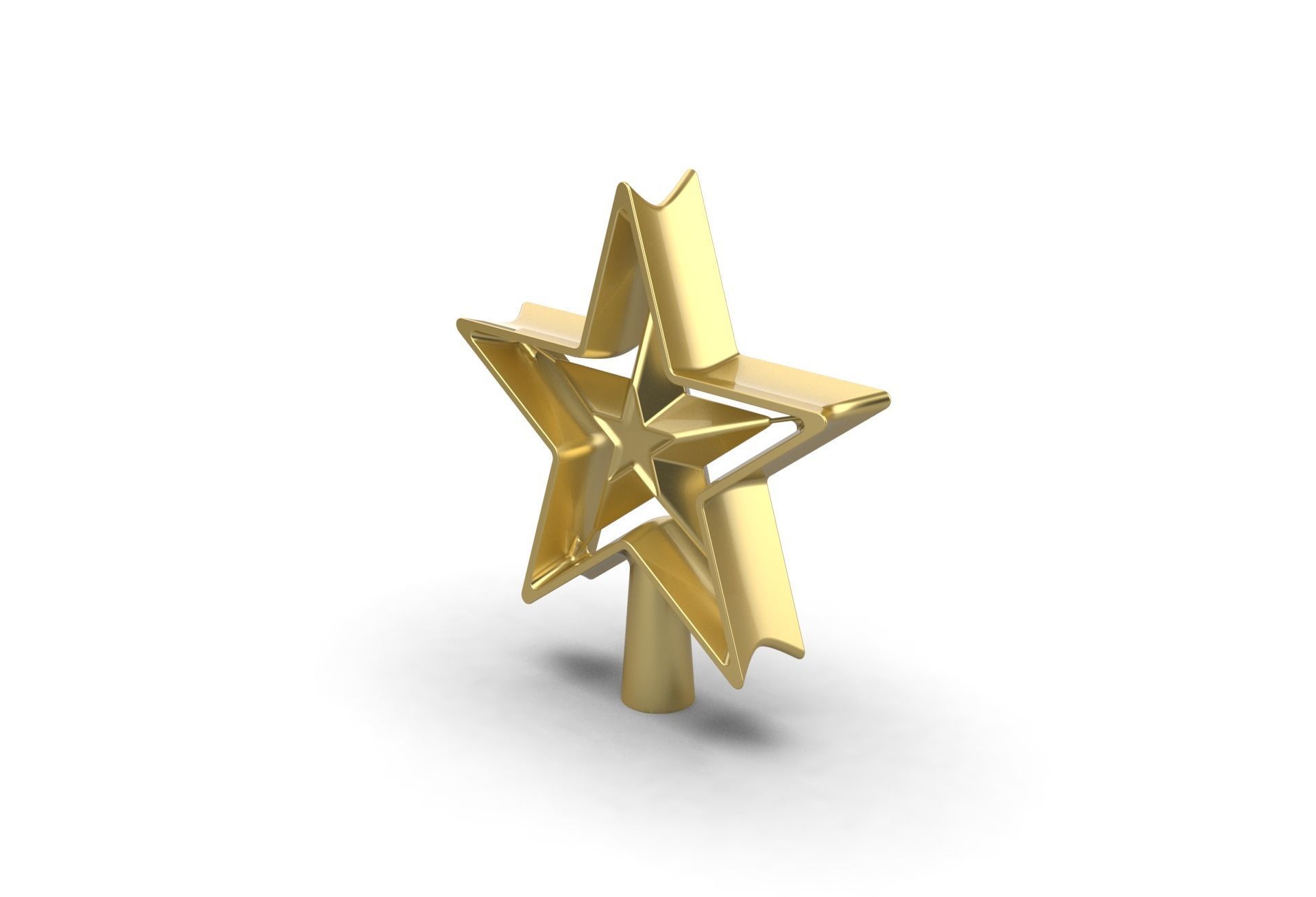 Christmas Xmas Tree Star Decoration 3D print model_5