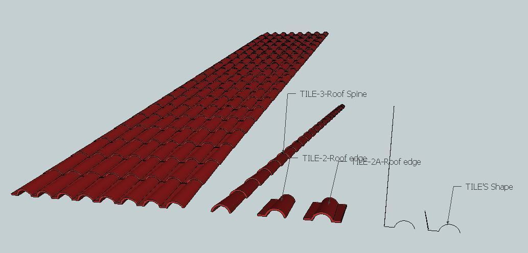 ROOF TILES 3D model_4