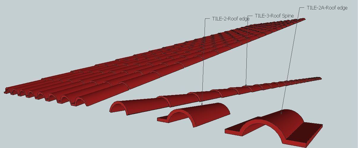 ROOF TILES 3D model_1