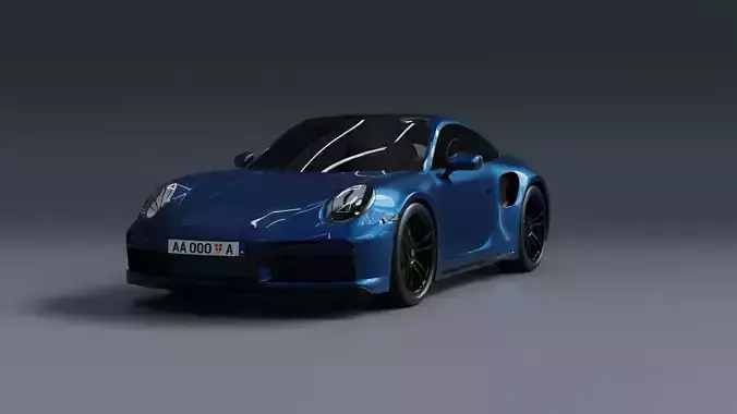 Porsche 911 Turbo S with Environment by Nikdox